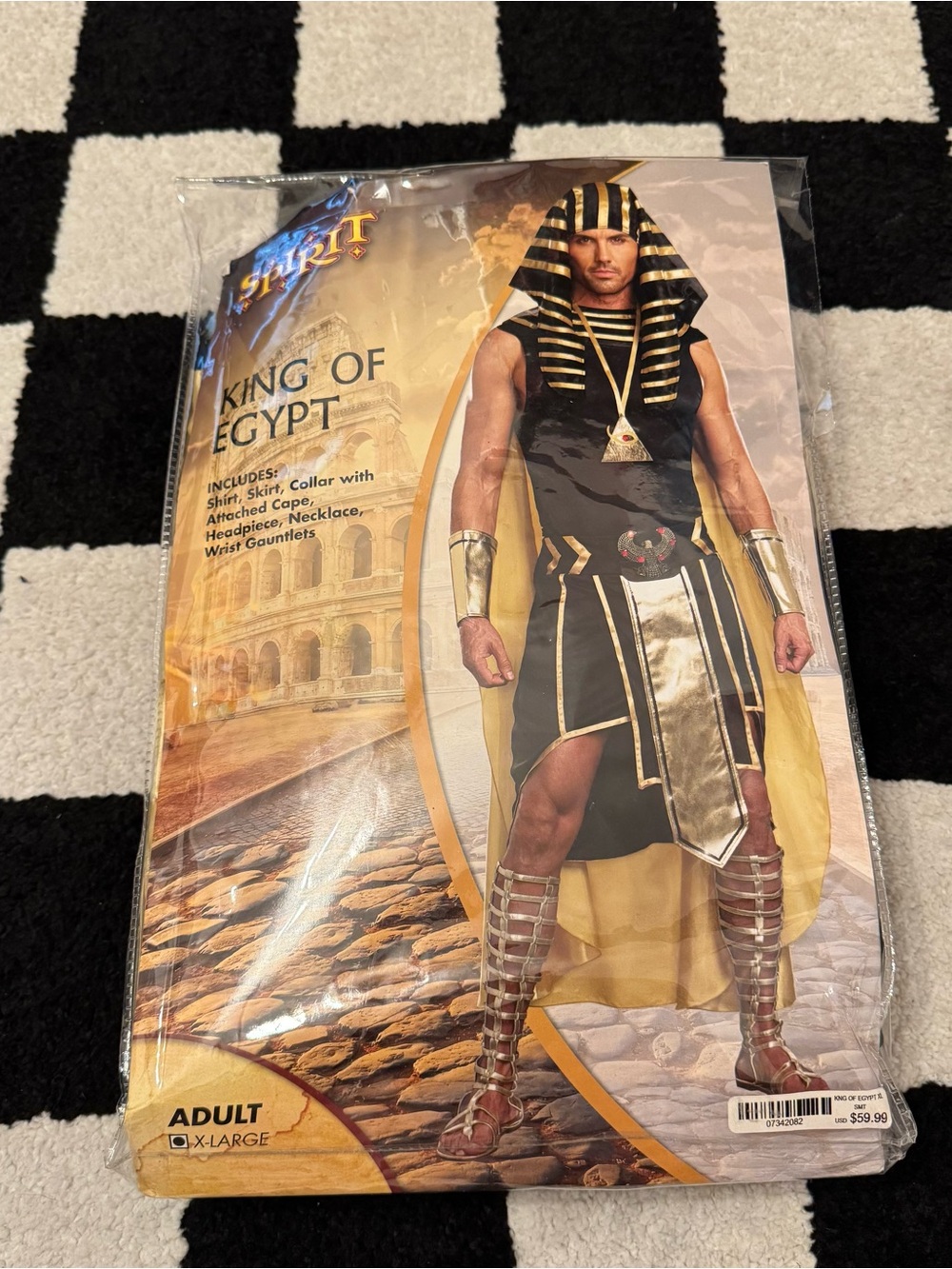 Spirit Halloween King of Egypt Costume Men’s Size XL
